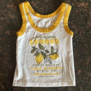 Future State lemon tank from Urban Outfitters Sz Small